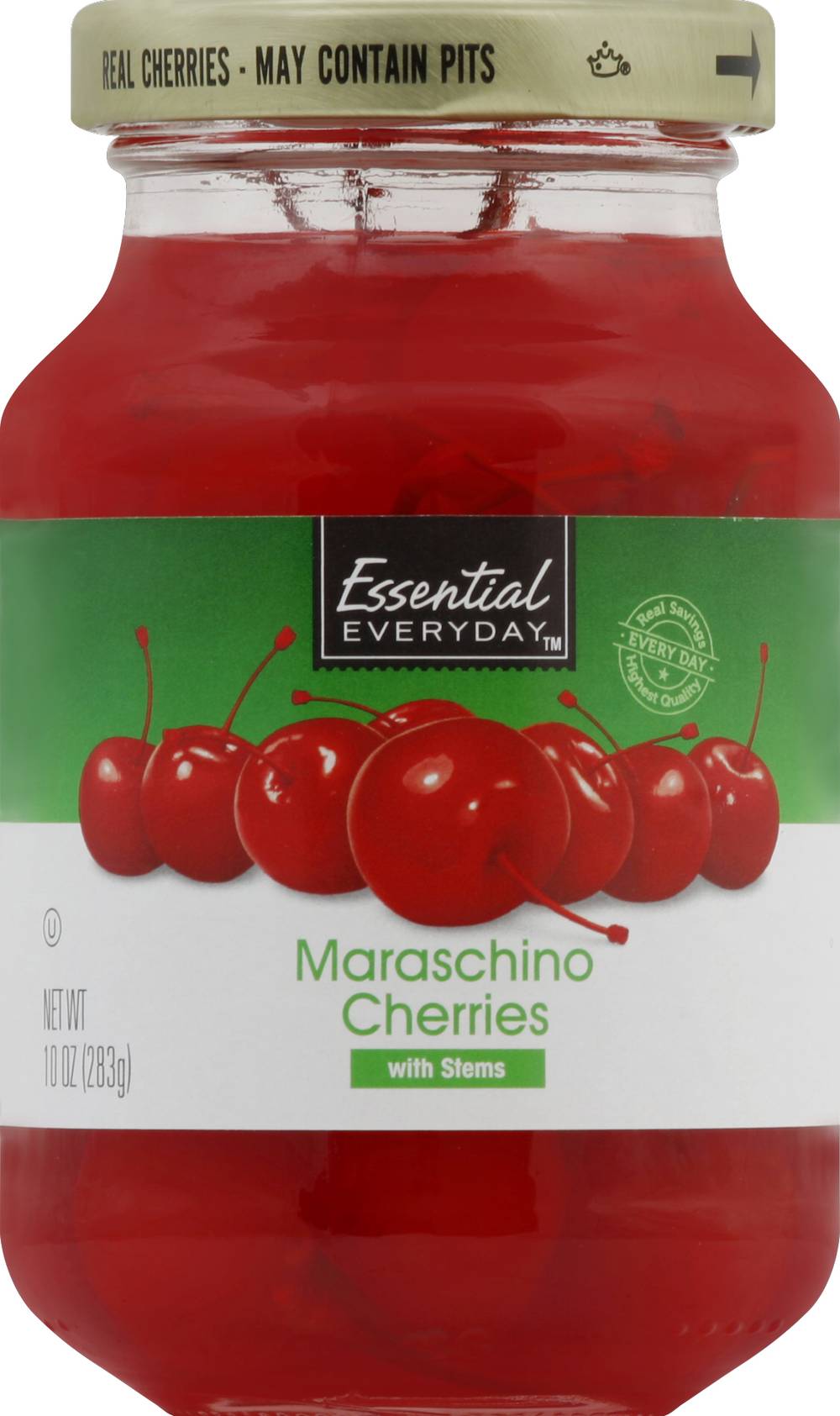 Essential Everyday Maraschino Cherries With Stems (10 oz)