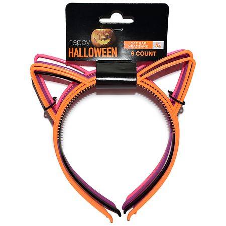 Festive Voice Happy Halloween Cat Ear Headband - 6.0 ea