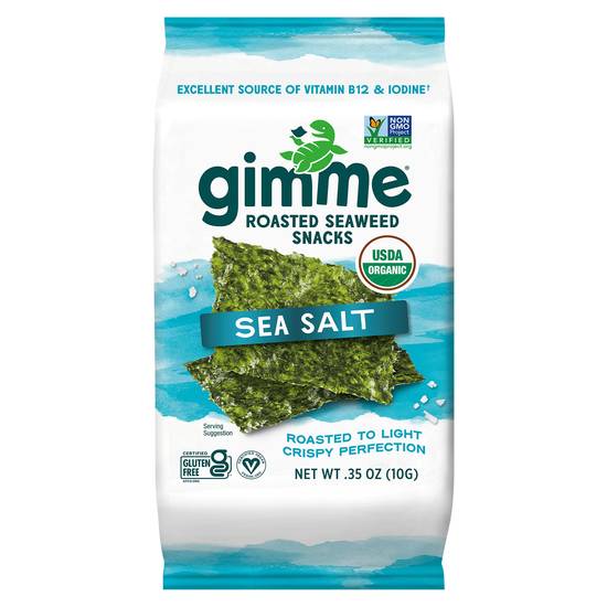 Gimme Organic Roasted Seaweed (sea salt)