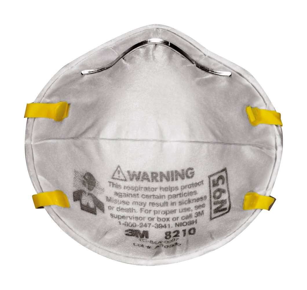 3M 3 -Pack White Disposable N95 Painting Disposable respirator | 8210PA3-QPB