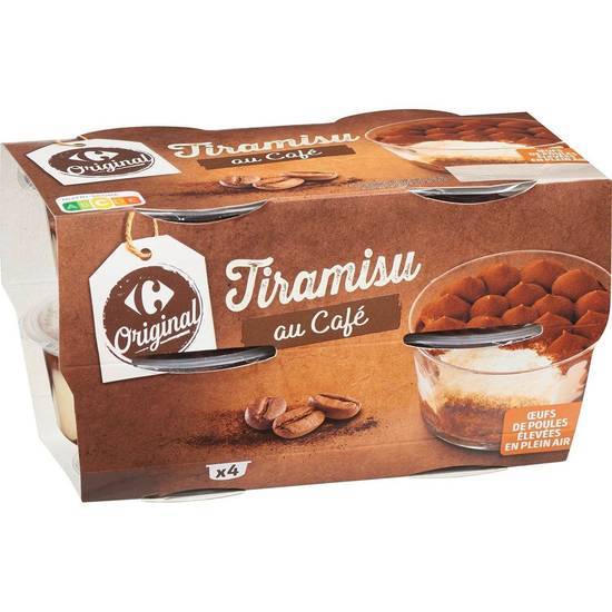 Carrefour Original - Dessert tiramisu (4 pièces) (café)