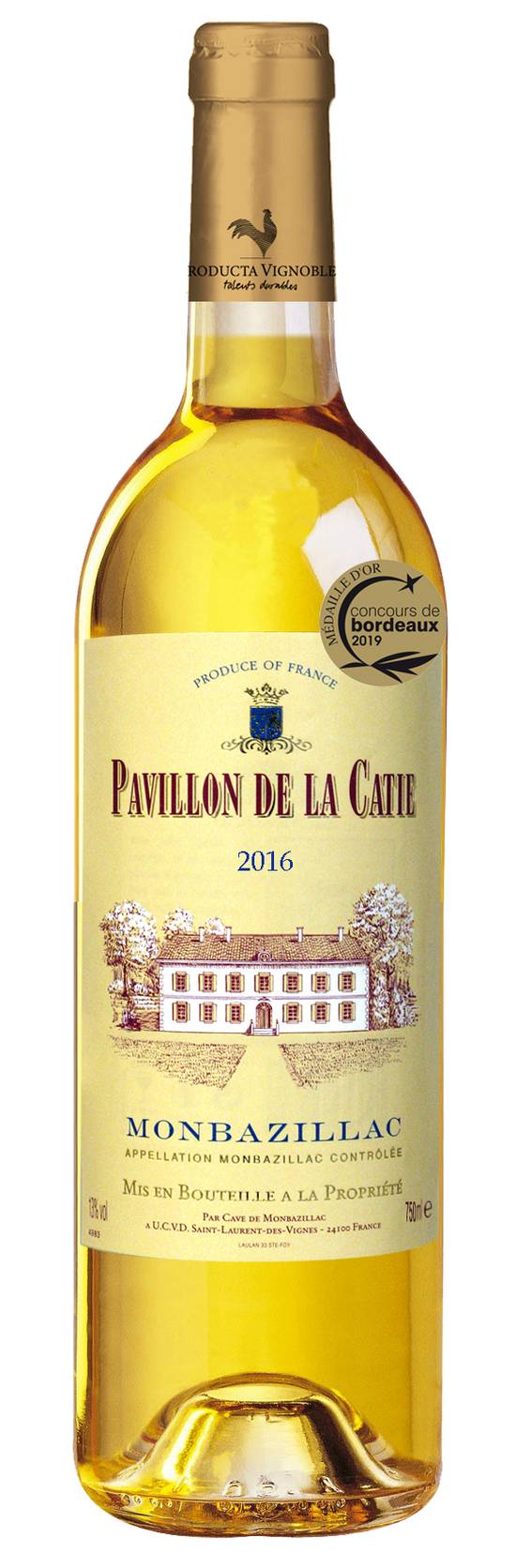 Pavillon de La Catie - Vin doux monbazillac 2016 (750 ml)