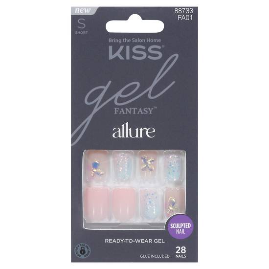 Kiss Gel Fantasy Allure Sculpted Nails Short