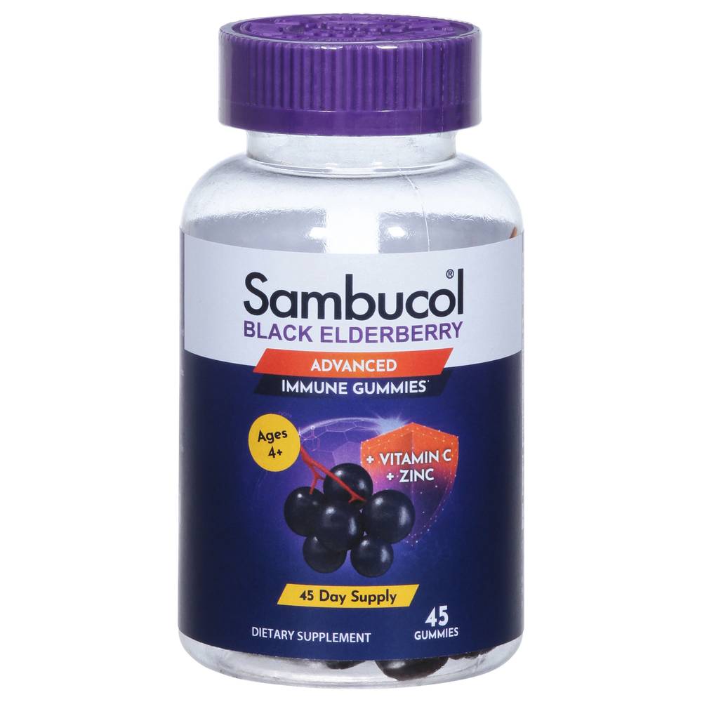 Sambucol Immune Support Gummies With Vitamin C and Zinc (elderberry)