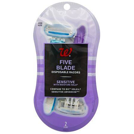 Walgreens Five Blade Disposable Razors (2 ct)