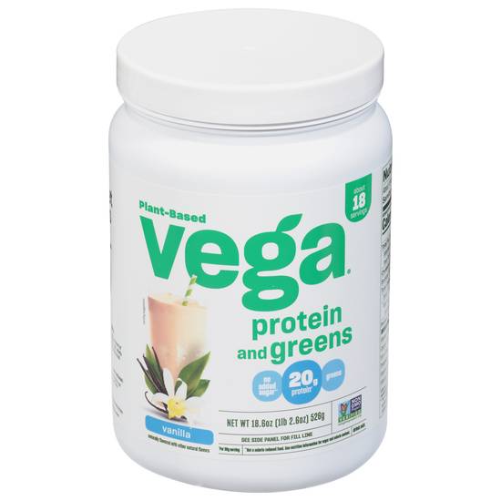 Vega Plant Based Vanilla Protein Drink Mix (18.6 oz)