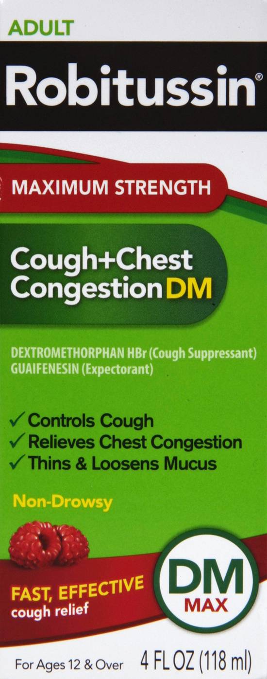 Robitussin Maximum Strength Adult Cough + Chest Congestion Dm