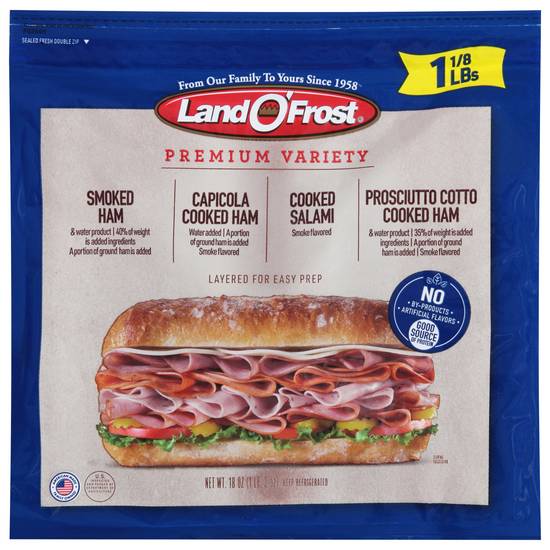 Land O'frost Smoked, Capicola & Prosciutto Ham and Salami Kit (18 oz)