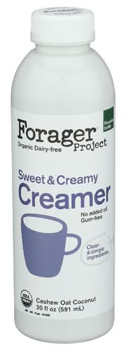 Forager Project Organic Sweet & Creamy Cashew Oat Coconut Creamer