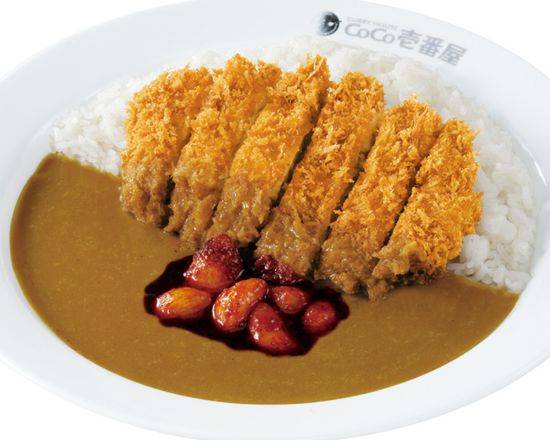 手仕込チキンカツカレー＋旨辛にんにく Hand-made chicken cutlet curry with delicious and spicy garlic