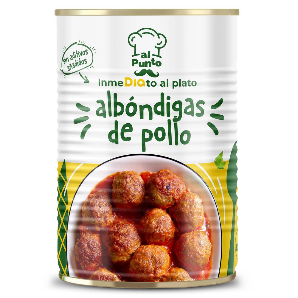 Albóndigas De Pollo Al Punto Dia Lata 415 G