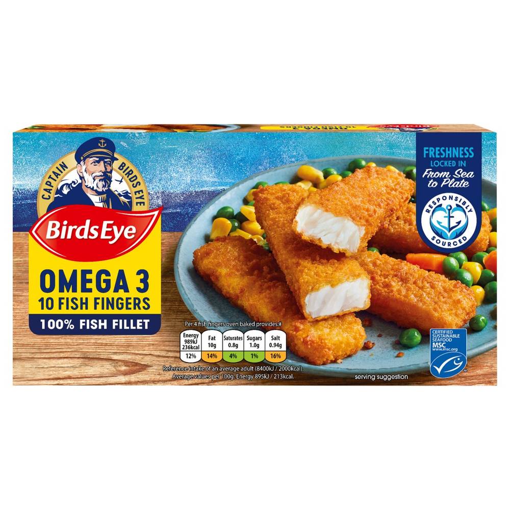 Birds Eye Omega 3 Fish Fingers (10 pack)