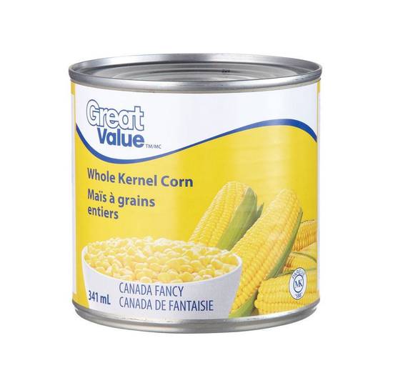 Great Value Whole Kernel Corn (341 ml)