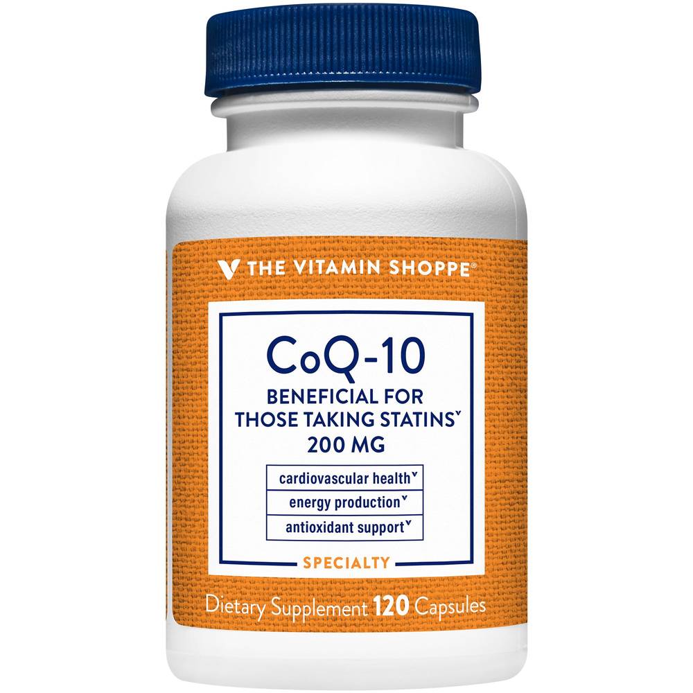 The Vitamin Shoppe Coq-10 Beneficial Cardiovascular Health & Energy Production 200 mg (120 ct)