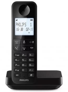 Teléfono Inalámbrico Philips D2701B - Negro