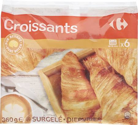 FID - Croissants pur beurre Carrefour Classic' - le paquet de 6 - 360g