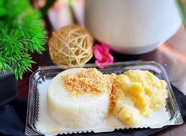 F9. Durian Sticky Rice with Coconut Milk 榴莲糯米饭