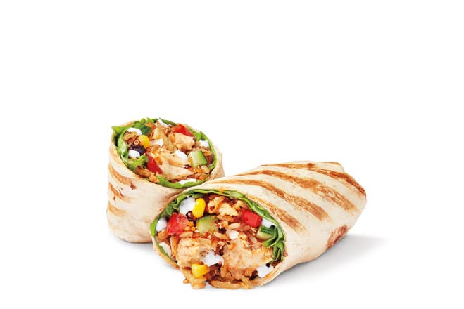 Slow-Cooked Chicken Cilantro Lime Wrap w/ cheese