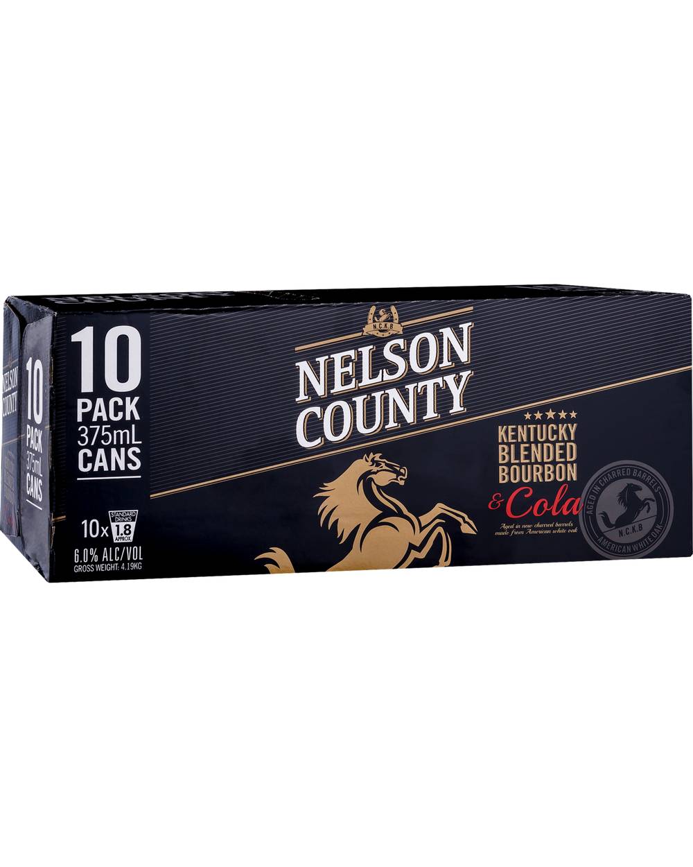 Nelson County Bourbon & Cola Black 10x375ml
