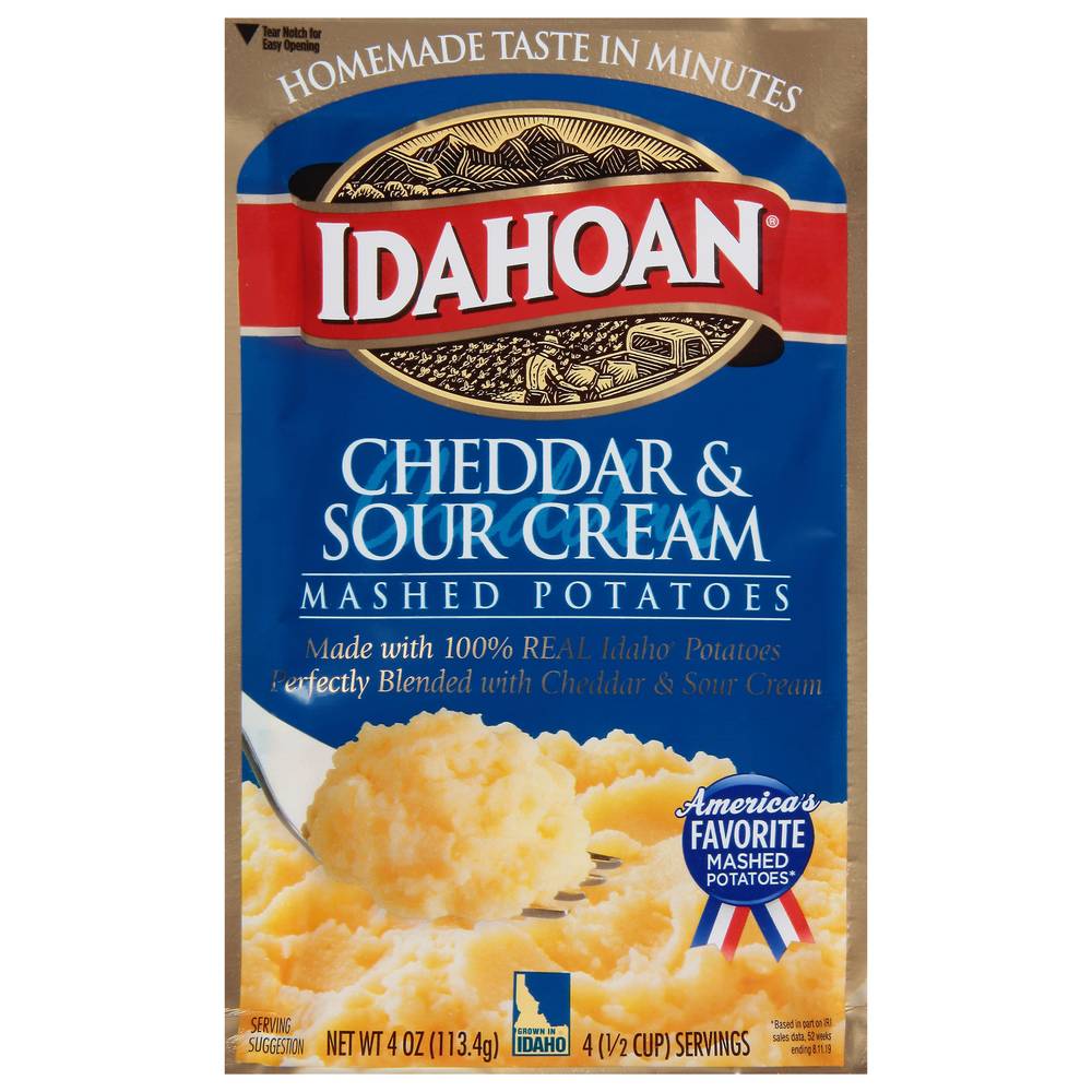 Idahoan Cheddar & Sour Cream Mashed Potatoes