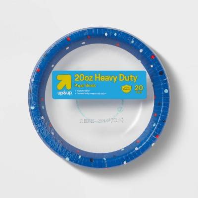 Disposable Paper Bowls - Dots - 20oz/20ct - up & up™