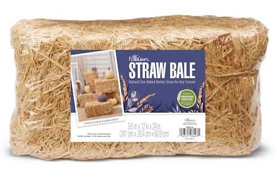 Floracraft Straw Bale, 9.5x12x24 in