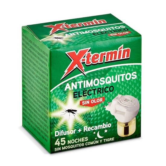 Insecticida Eléctr. Antimosquitos Apto+Recambio Xtermin 1Ud.