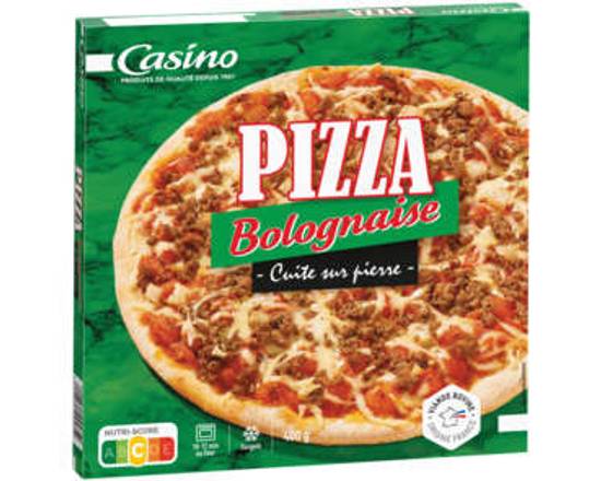 Pizza Bolognaise Cuite sur Pierre 400g Casino