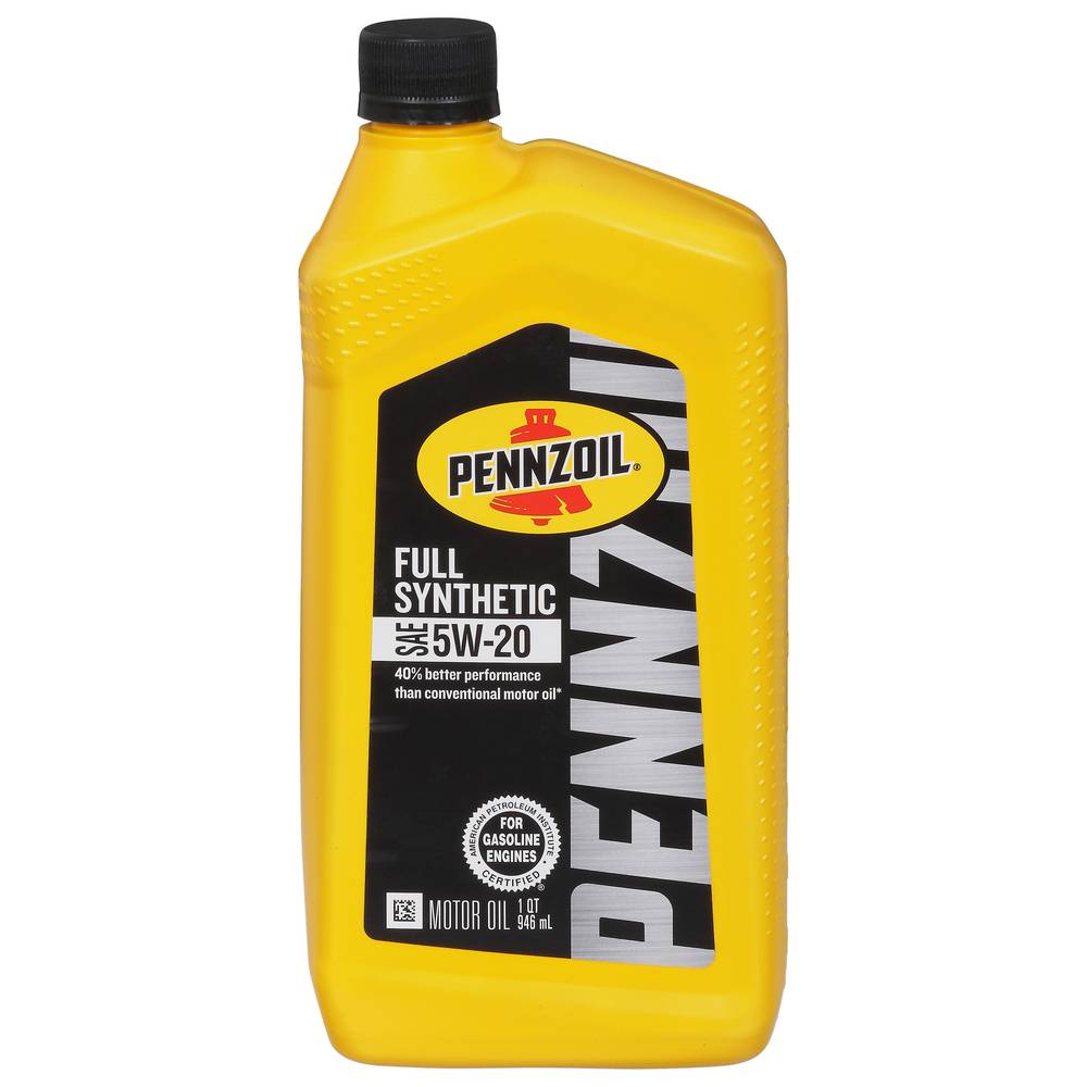 Pennzoil Full Synthetic Sae 5w-20 Motor Oil 1 Qt