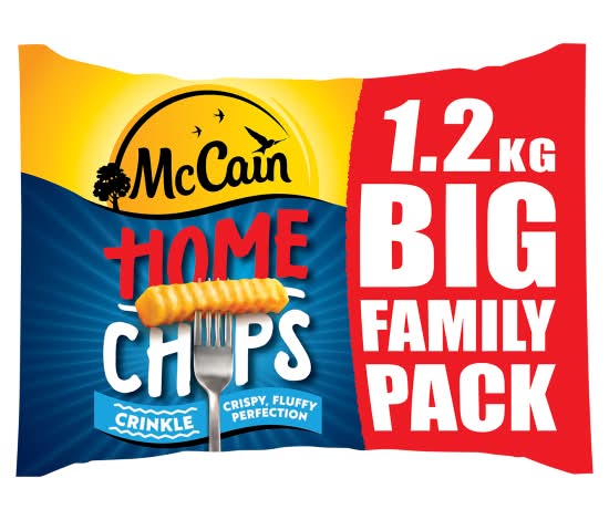 McCain Crinkle Cut Home Chips (1.2kg)