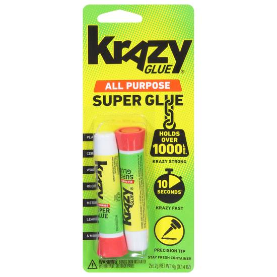 Krazy Glue All Purpose Precision Tip Glue (2 ct)