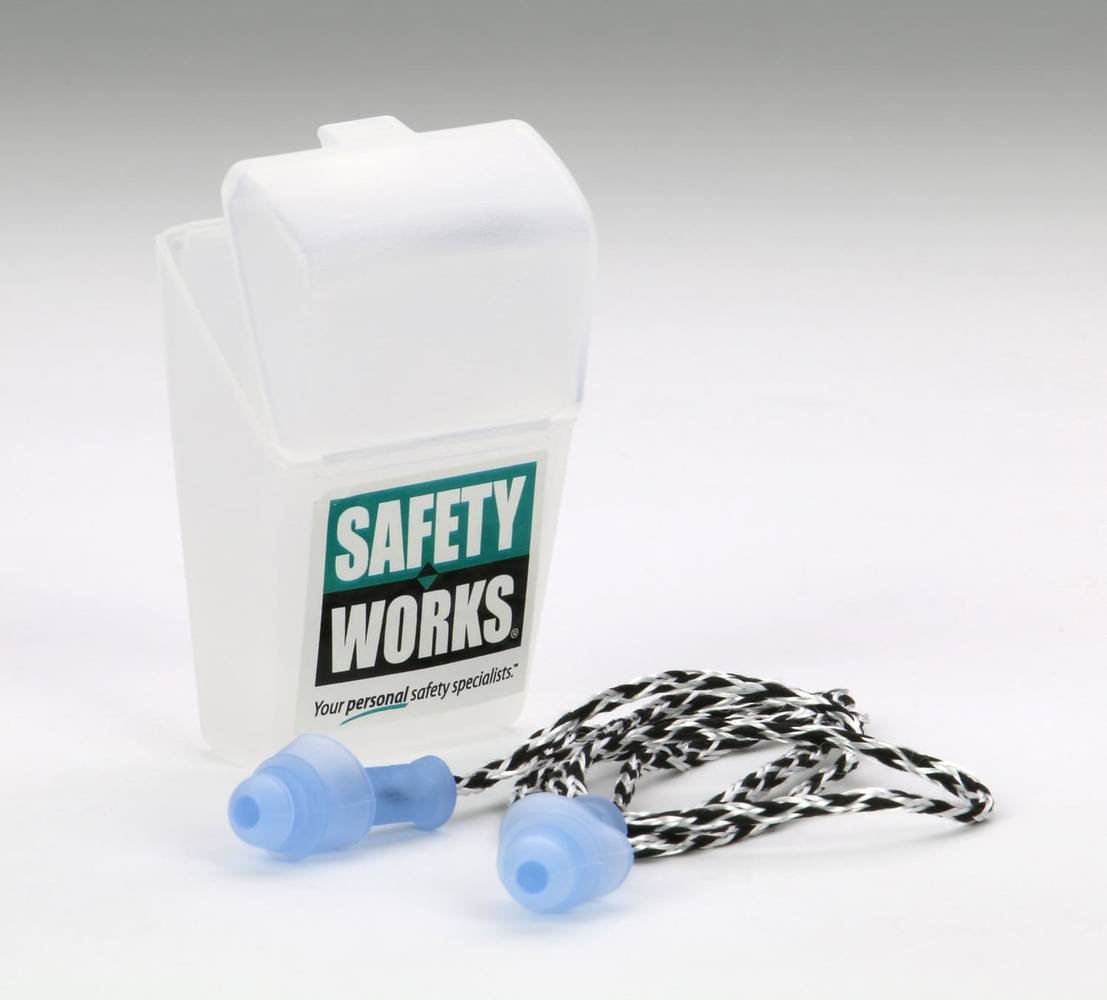 Safety Works Reusable Both Hearing Protection Earplugs 25 dB Noise Reduction Rating | SWX00231