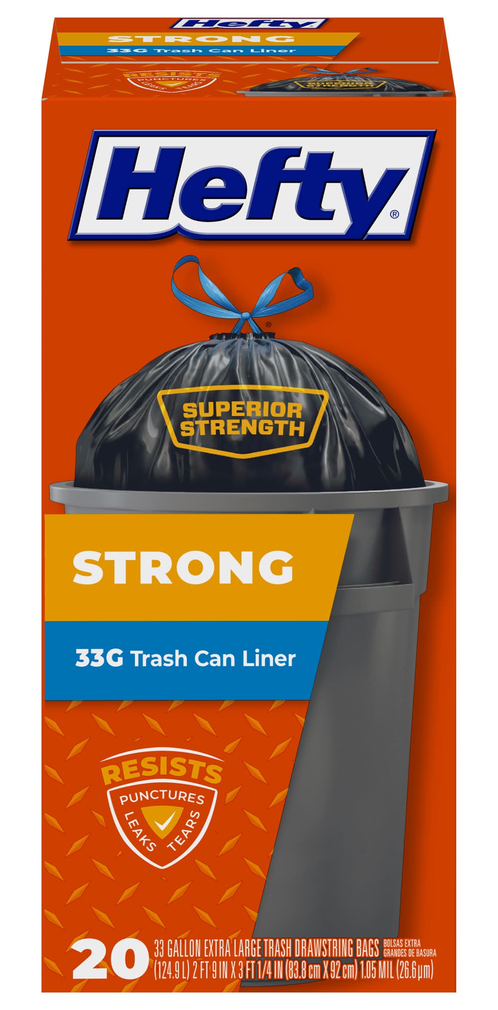Hefty Strong Extra Large Trash Drawstring Bags (20 ct)