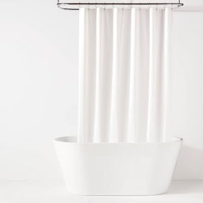 Room Essentials Lightweight Color Shower Liner, 70x71 in, White