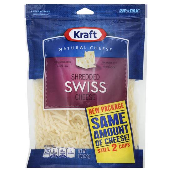 Kraft Natural Shredded Swiss Cheese