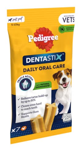 Pedigree Dentastix Daily Dental Chews Small Dog Treat (7 pack)