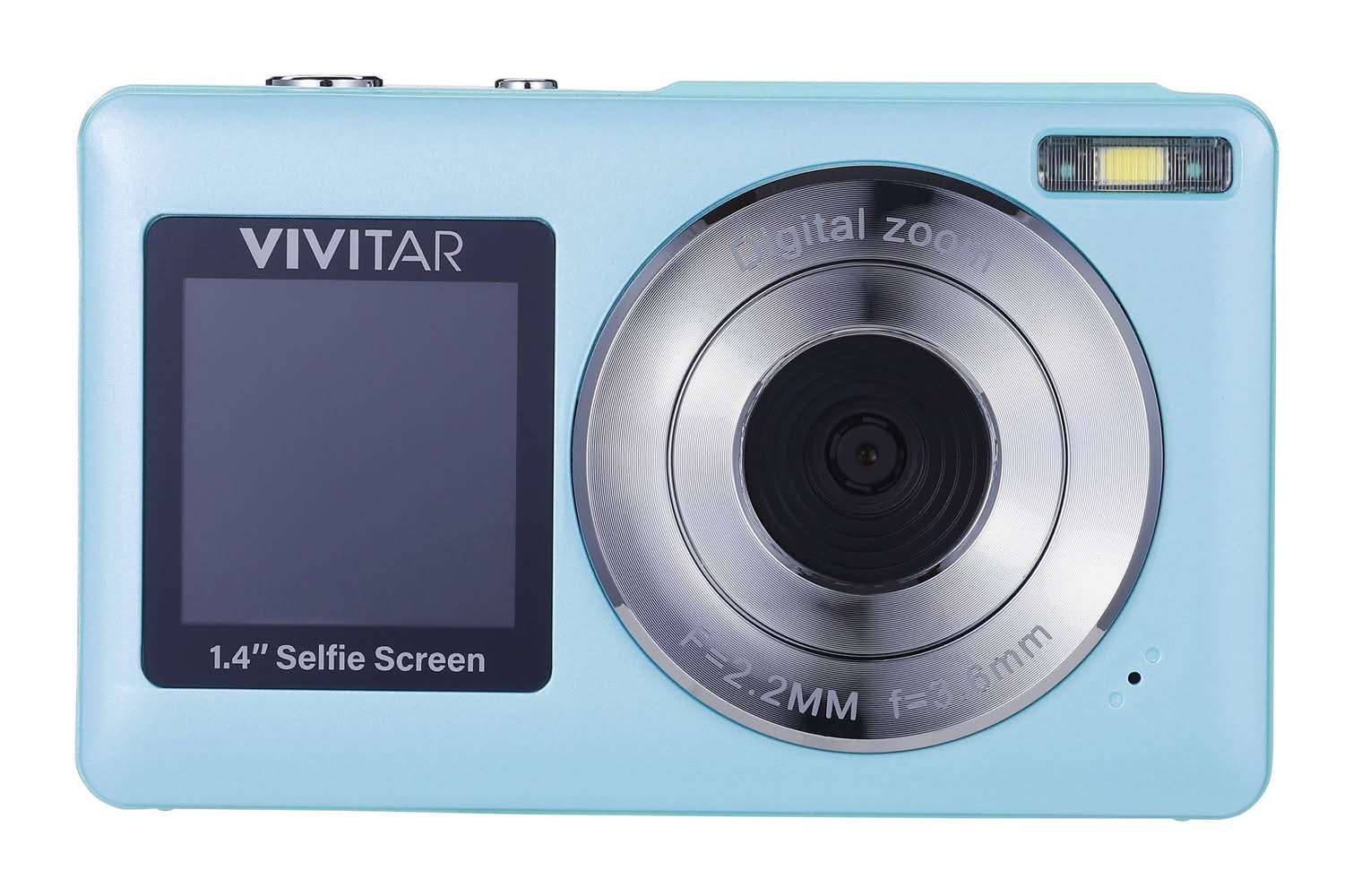 Vivitar Snapshot Duo Digital Camera, Soft Aqua