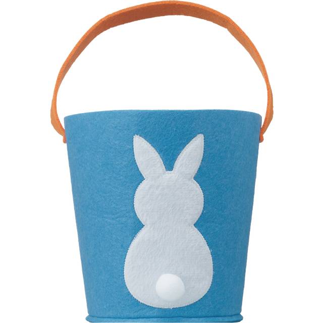 Cottondale Fabric Easter Bunny Basket, Blue