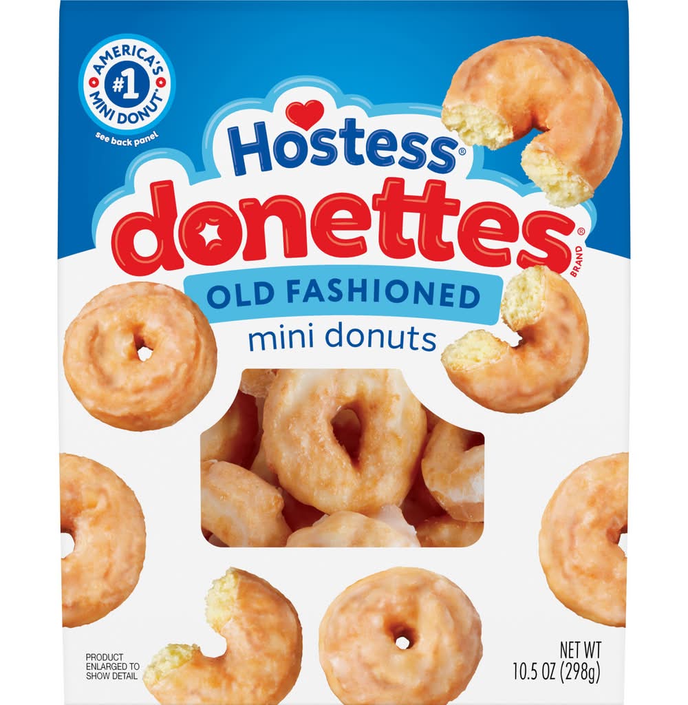 Hostess Donettes Mini Donuts, Old Fashioned (10.5 oz)