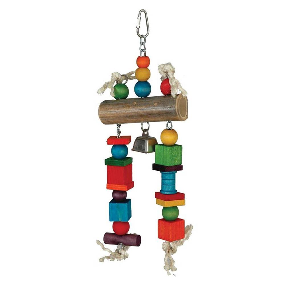 All Living Things® Bamboo Log Bird Toy (Color: Assorted, Size: Medium/Large)
