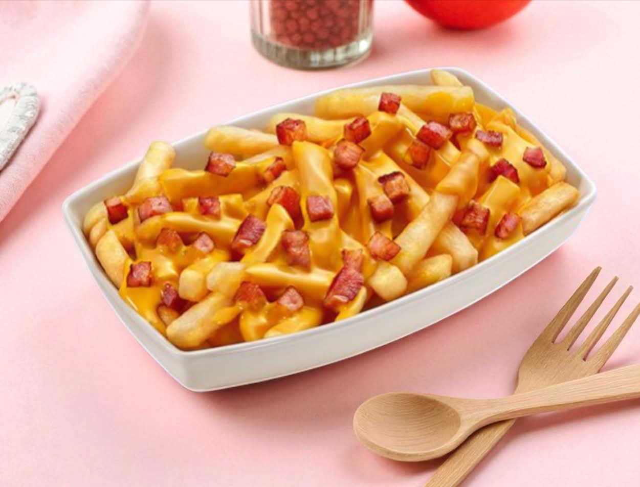 Frites Gruyère lardons