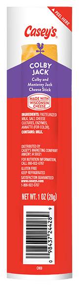 Casey's Colby Jack Cheese Stick 1oz