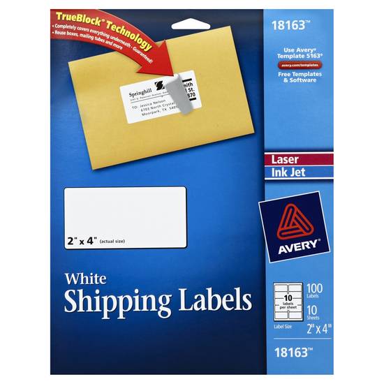 Avery Shipping Labels