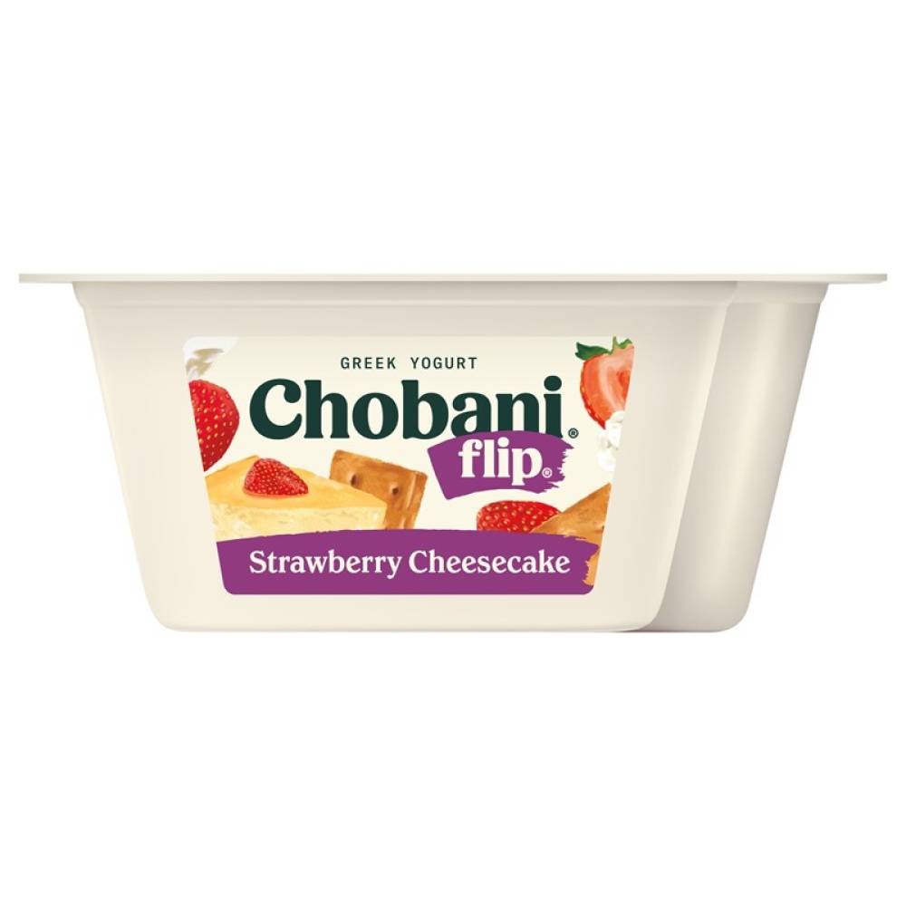 Chobani Flip Greek Yogurt, Strawberry-Cheesecake (4.5 oz)