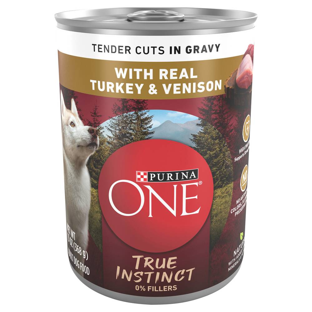 Purina One Tender Cuts Real Turkey & Venison Wet Dog Food (13 oz)