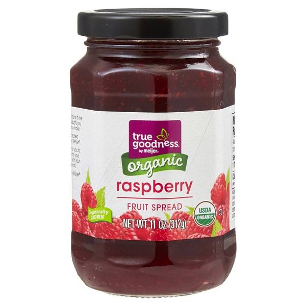 True Goodness Organic Raspberry Fruit Spread, 11 oz