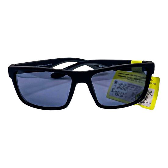 All in Motion Men's Surfer Shade Rubberized Sunglasses Polarized Lenses (black)