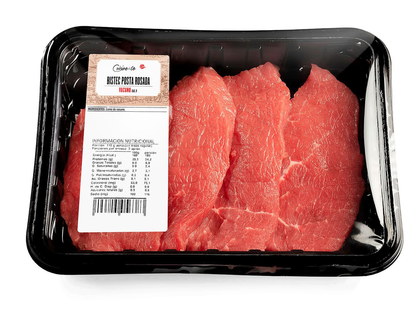 Bistec Posta Rosada Bandeja 300 g
