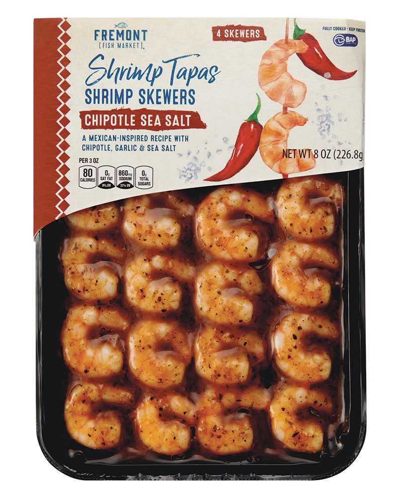 Fremont Fish Market Shrimp Skewer, Chipotle Sea Salt (8 oz)