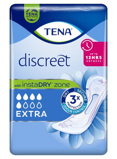 Tena Discreet Extra Incontinence Pads (10 pack)